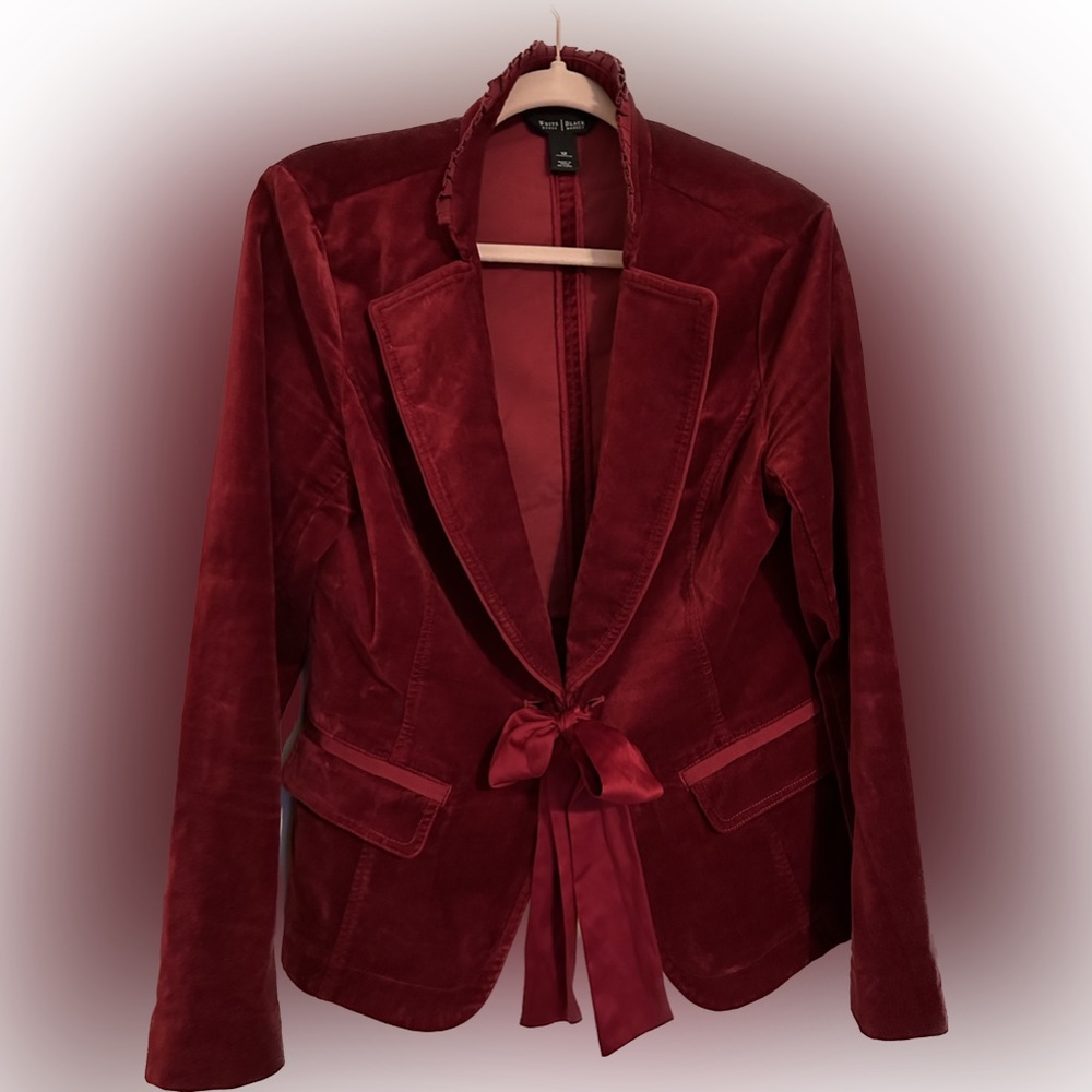 Red Velvet Blazer